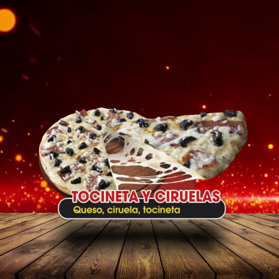 Tocineta y ciruelas