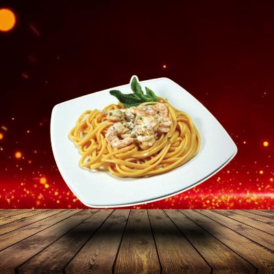Spaguetti con Camarón